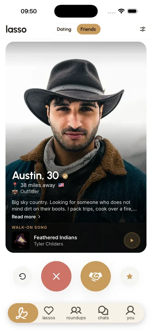 The discover card with a walk-on song